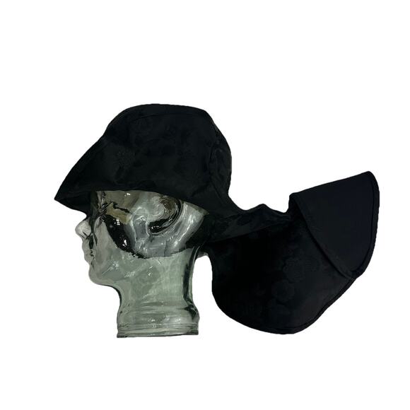 Bert Of LA Cali Vintage Victorian Witch Tear-drop Gothic Bridal Top Hat W/ Train main image 14